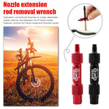 Bike Valve Core Removal Tool Bicycle Bike Removal Wrench Aluminum Alloy Bike Tire Valve Core Tube Tyre Removal Tools