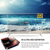 H50 TV Box Android 10 4K H.265 Media Player 3D Video 2.4G 5Ghz Wifi Bluetooth Smart TV Box Set Top Box EU Plug