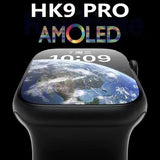 Original HK9 Pro AMOLED Smart Watch 2023 Series 8 Compass Smooth Touch Siri Call Message Grouping Sport Watch For Android IOS