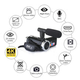 HD Camcorder Home Video Camera With 18x Digital Zoom 24MP Pixels Night Vision Outdoor Sport Vlog Portable Digital DV Camera