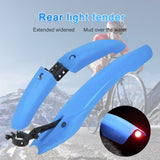 Bike Fenders Bicycle Fenders Cycling Mountain Bike Mud Guards Mtb Mudguard With Light For Bicycle Bike Accessories Bike Parts