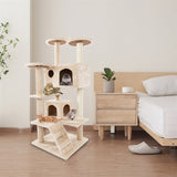 Luxury Pet Cat Tree House Condo Furniture Multi-Layer Cat Tree with Ladder Sisal Scratching Post for Cat Climbing Jumping Toy