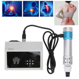 ED Shockwave Therapy Machine Extracorporeal Shock Wave Treatment Massager 100‑240V Blue and Silver Massage And Pain Reduction