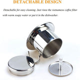 Vietnamese Coffee Filter Portable Coffee Press Maker Reusable Phin Infuser Strainer Pot Coffee Drip Brewer Manual Coffee