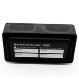 3xHeavy Duty 4 Way Bus Bar/Power Distribution Box with Screw On Cover 300A