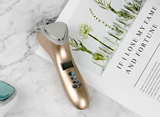 Free shipping Facial introduction beauty device, ultrasonic vibration, color light ion, multi-function massage beauty device