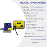 50W LED Digital Electric Soldering Iron Kit Quick Heating for Phone Electronics Repair PCB Circuit Board Maintenance