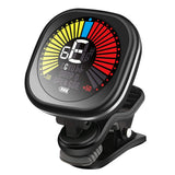 Cherub WST-670 Rechargeable Guitar Tuner Clip on Tuner LCD for Chromatic Tuning Guitar Violin Ukulele Guitar Accessories