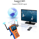 GTMEDIA V8 Finder Pro DVB-S/S2/S2X/T/T2/C H.265 Digital Satellite Finder 4.3inch HD Display Auto Calculate Angle 4000mAh Battery