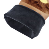 Golf Club Head Covers Cute Lion for Driver Fairway Hybrid PU Leather Waterproof with Number Tag Golf Wood Headcovers Utility