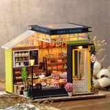 New Diy Dollhouse Kit Wood Little House Miniature Building For Adult Baking Cake Room Kids Toys Doll House Furniture Accessories
