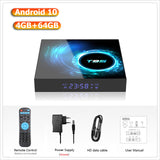 T95 6K H616 Quad Core Media player Play  Android 10  2.4g & 5g Wifi Bluetooth 5.0 4g 16g 32gb 64gbMedia Player