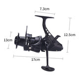 12+1 BB Bearing Spinning Reel Fishing Reel Metal Fishing Tackle Bait Casting Reel Left/Right Hand Interchangeable Fishing Reel