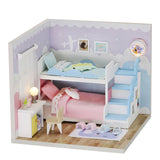 CUTEBEE DIY Doll House Wooden Doll Houses Miniature dollhouse Furniture Kit Toys for children Christmas Gift TD28