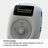 Hands Free DAB Digital Radio ABS With Bluetooth-Complitable Portable OLED Display with Earphone Charging Cable