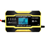 Car Battery Charger Full Automatic 12V 10A / 24V 5A Intelligent Fast Charging Pulse Repair Charger for AGM GEL WET Lead Acid
