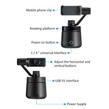 360 Degree Rotate Portable Smartphone Mount Holder Vlog Shooting Multifunction Smart Selfie Stick Easy Install Auto Face Desktop