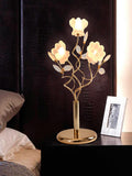 European luxury crystal table lamp bedroom bedside living room modern led table lamp chandelier lighting restaurant golden