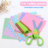 Paper Caft Scissors Set 9 pairs of Decorative Edge Great for DIY Paper Edge Cutting Crafts Scrapbooking Paper Quilling