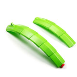 WEST BIKING 2 Set Telescopic Bicycle Fenders with Taillight Quick Release MTB Mudguards Cycling Parts,Green & Red