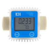 K24 Turbine Digital Oil Fuel Flow Meter Gauge For Chemicals Liquid Water Y4QC
