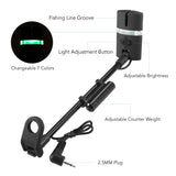 Lixada Fishing Swinger Set Carp Fishing Bite Indicator Swinger Digital Fishing Alarm LED Bite Illuminated Swinger Fishing Tackle