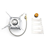 Portable Foldable Square Cooking Stove Outdoor Camping Combustor Cooker Cookware Travel Picnic Barbecue Gas Furnace