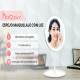 5 Times Magnifying Glass Multi Function Makeup Mirror LED Touch Luminous Makeup Table Mirror Portable LED Makeup Mirror