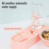 Automatic Pet Feeder Water Dispenser 2 In 1 Rotatable Drinking Food Bowl for Cat Dog  Dogs Feeder Container Dish Fuente De Agua