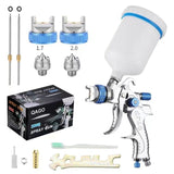 Professional HVLP Spay Gun 1.4/1.7/2.0mm Nozzle Gravity Airbrush for Car Painting Water Based Air Spray Gun Furniture Wall