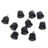 10 Pcs x ON/OFF/ON 3 Position SPDT Round Boat Rocker Switch 6A/250V 10A/125V AC