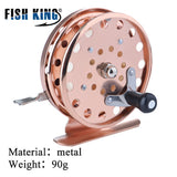 FISH KING Winter Ice Fly Fishing Rod 50/75 CM 2 Sections Fishing Rods With Fishing Wheel Reel  I Gear Tackle