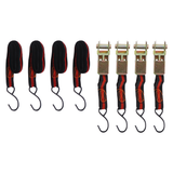 4PC Ratchet Tie Down Sturdy Fastening Belt Binding Device for Auto Vehicle