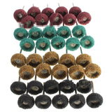 40 Piece Nylon Grinding Head With Handle Fiber Grinding Head Brushing Head Scouring Pad Machine