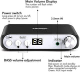 Q100 2.1 Channel Hi-Fi Bluetooth 5.0 Power Amplifier Class D Mini Stereo Audio Amp Speaker Subwoofer Wireless Receiver 80W+40Wx2