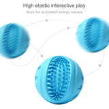 Pet Dog Cat Chew Toy Ball Puppy Teething Toys Interactive Balls Bite Resistant Tooth Cleaning Squeak Toy Vocal Chewing Rubber