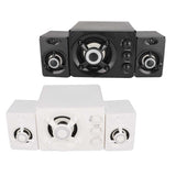 Computer Speaker 2.1 USB Powered Stereo Subwoofer Multimedia Wired Mini Speaker with RGB LED Light for PC Laptop MP3 Player