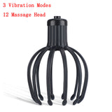 Rechargable Electric Octopus Claw Scalp Head Massager 3 Vibration Modes Scalp Relaxation Stress Relief and Hair Stimulation