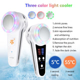 Electric Hot Cold Hammer Cryotherapy Face Lifting anti aging Skin Rejuvenation Tightening Device Spa Facial Skin Care Massager