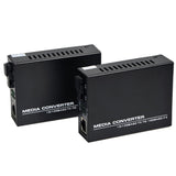 100M Single-Mode Single-Fiber Optical Fiber Transceiver HTB-3100AB Photoelectric Converter Black