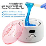 2PCS Silicone Wax Pot Wax Melting Inner Pot Replacement Nonstick Silicone Hair Removal Wax Bowl for 500ml Wax Warmer Machine