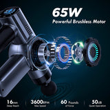 High frequency Massage Gun Muscle Relax Body Relaxation Electric Massager with Portable Bag Therapy Gun for fitness