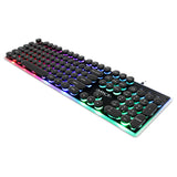 Vintage punk mechanical hand suspension round cap Esports light game keyboard matte key 19 keys without conflict