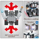 High-Tech Rc Robot Bouwstenen Afstandsbediening Intelligente Robot Auto Wapen Bricks Speelgoed Voor Kinderen Xmas geschenken