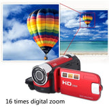 Vlog Camera 1080P Full HD 16 Million Pixel DV Camcorder Digital Video Camera Screen 16X Night Shoot Zoom Digital Zoom