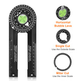 Miter Saw Protractor Ruler Digital Protractor ABS 360° Angle Ruler Inclinometer Measuring Instruments Tools for Woodwork