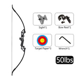 Archery 40-50LBS Metal Handle Bow Recurve Traditional Hunting Game Practise Tool Handed Archery jungle Bow Arrow Shooting Bow
