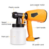 650W Electric Paint Sprayer with 2.5mm Copper Nozzles for Home Interior&amp;Exterior Walls Cars Fences Furniture&amp;Outdoors Painting