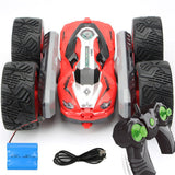 Free Dropshipping 360 Degree Flip Kids Robot RC Cars Toys for Gifts RC Car 2.4G 4CH Stunt Drift Deformation Buggy Car Roll Car