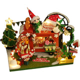Doll House Furniture Diy Miniature 3D Wooden Miniaturas Dollhouse Toys for Children Birthday Gifts Casa Kitten Diary H013